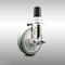 Service Caster 5 Inch 316SS Gray Polyurethane Swivel 1-1/2 Inch Expanding Stem Caster Brake SCC-SS316EX20S514-PPUB-TLB-112 - alternate 1